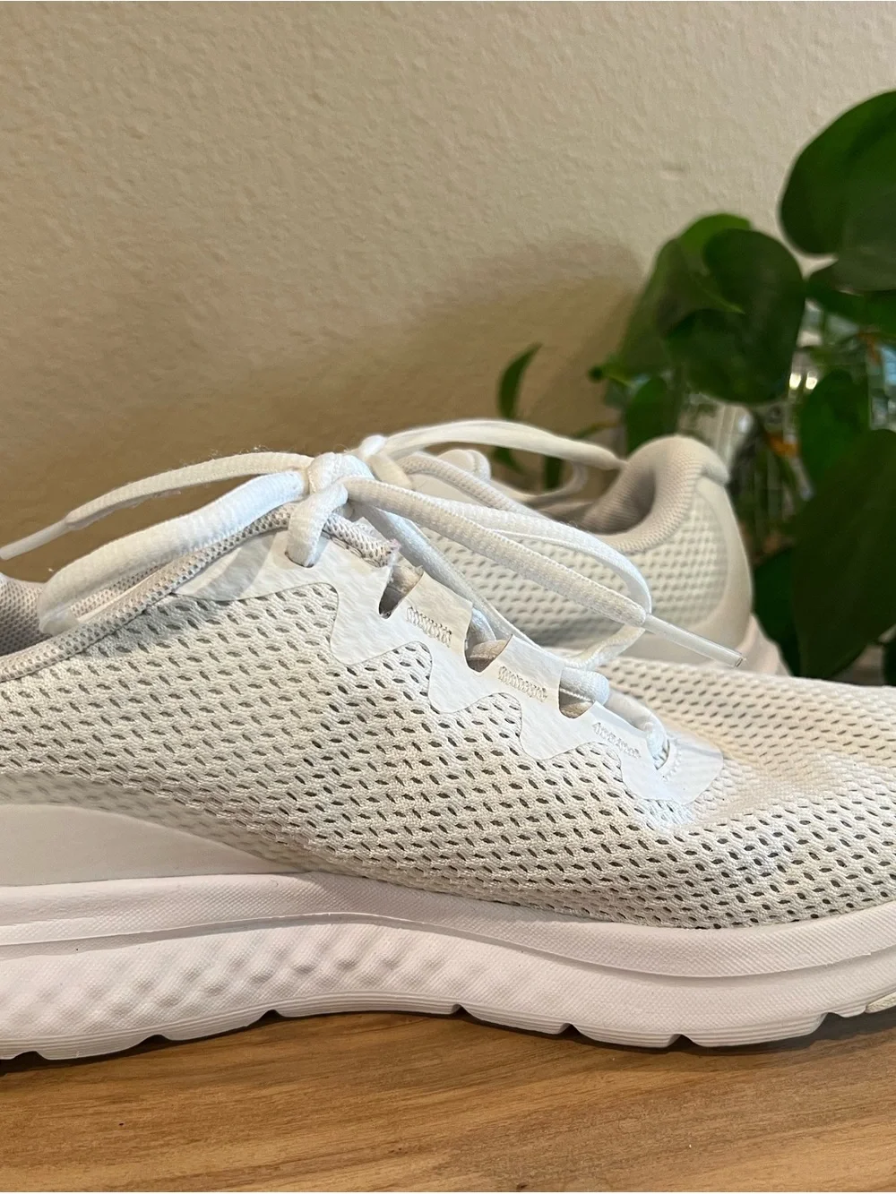 Under Armour White Athletic Mesh Sneakers